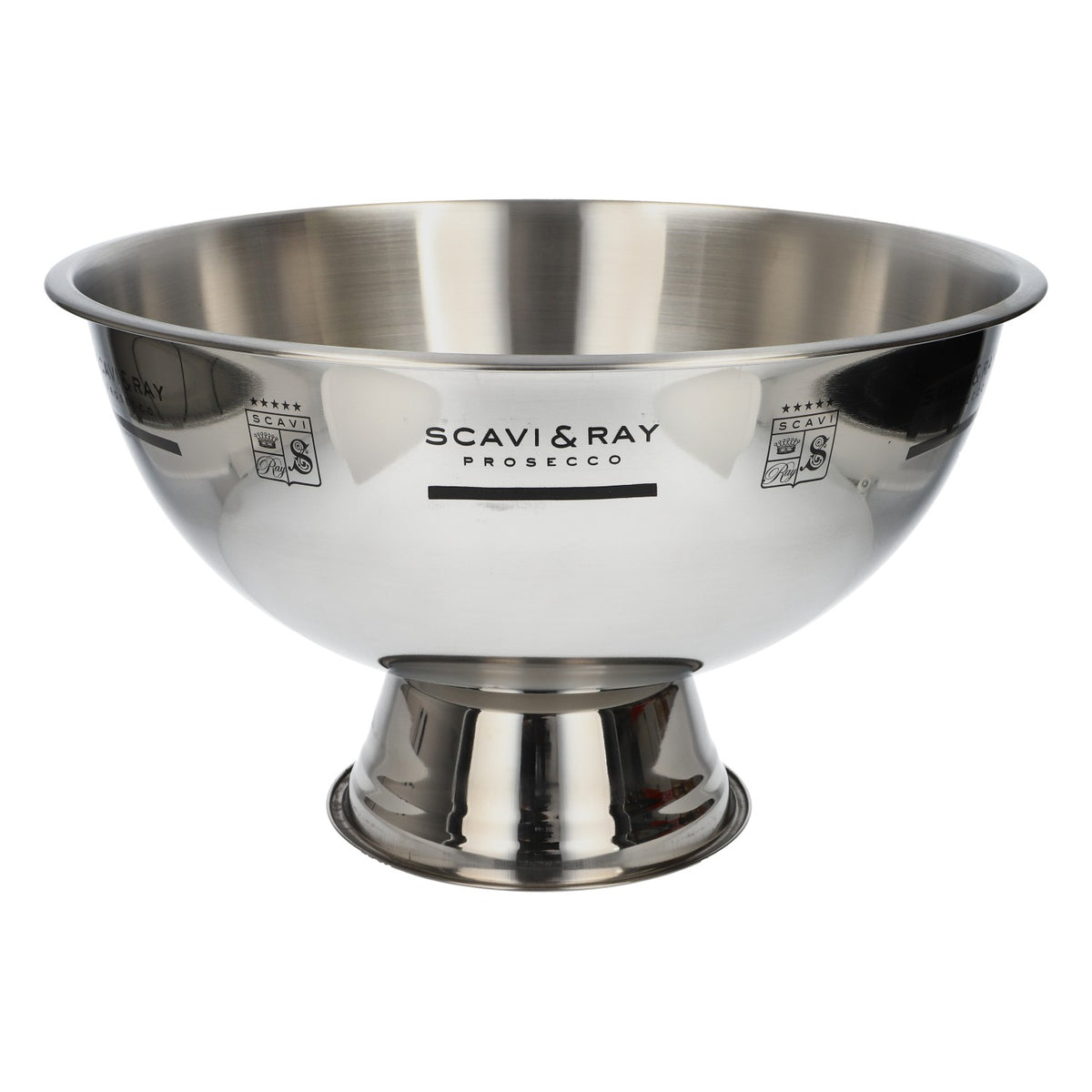 Scavi & Ray XXL Refroidisseur à champagne Refroidisseur à bouteille Bol à glaçons Acier inoxydable chromé