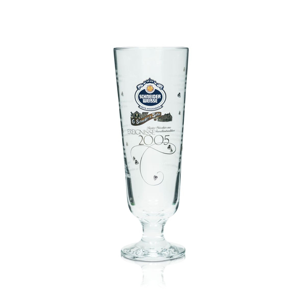 Verre à bière Schneider Weisse 0,5l Coupe de la bière Événements 2005 Édition spéciale Verres