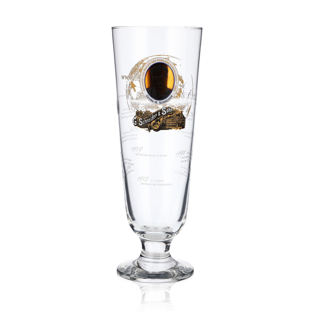 Verres à bière Schneider Weisse 0,5 l, édition spéciale Georg VI Sahm