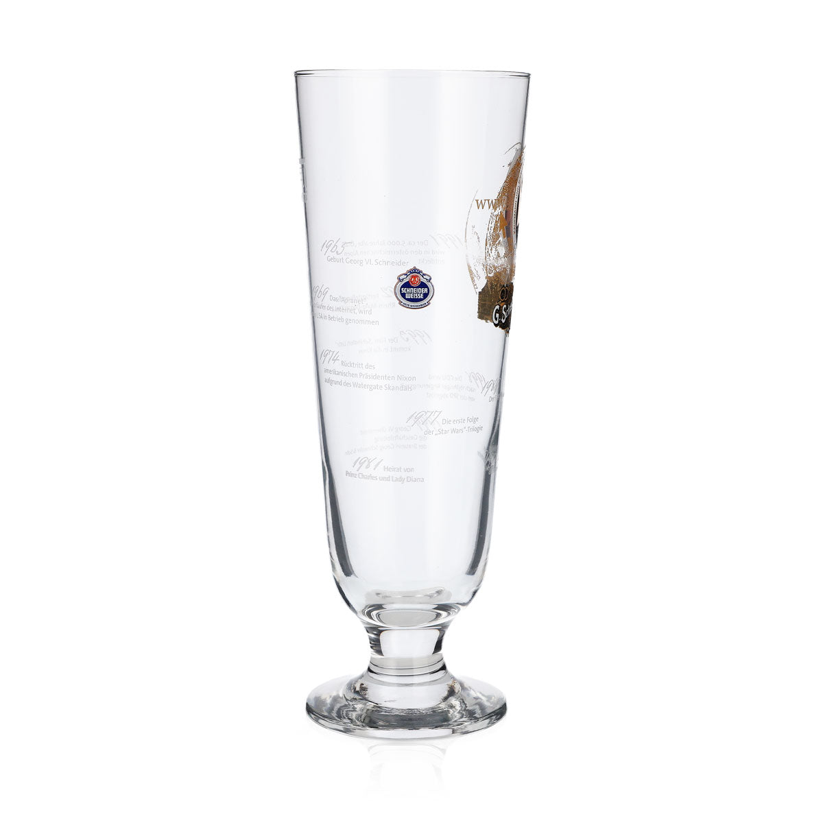 Verres à bière Schneider Weisse 0,5 l, édition spéciale Georg VI Sahm – Vue 3