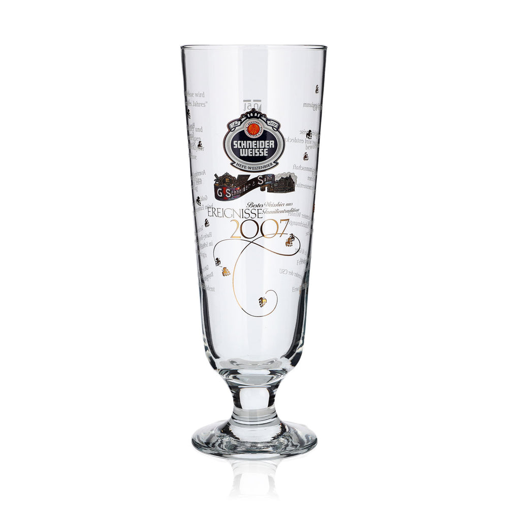 Verre Schneider Weisse 0,5 l Coupe antique Événements 2007 Édition Verres de collection