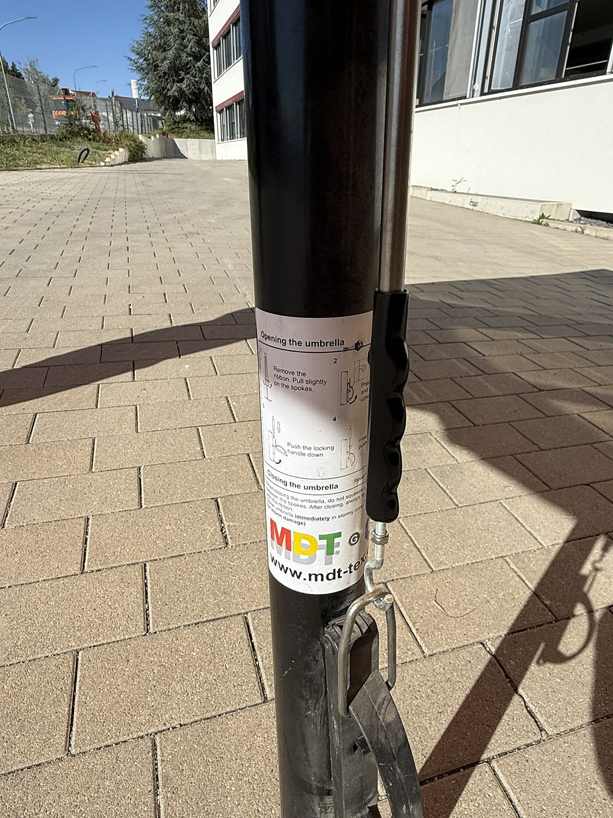 Parasol Schöfferhofer 3 x 3 m – Brasserie, restauration, café en plein air – Vue 3