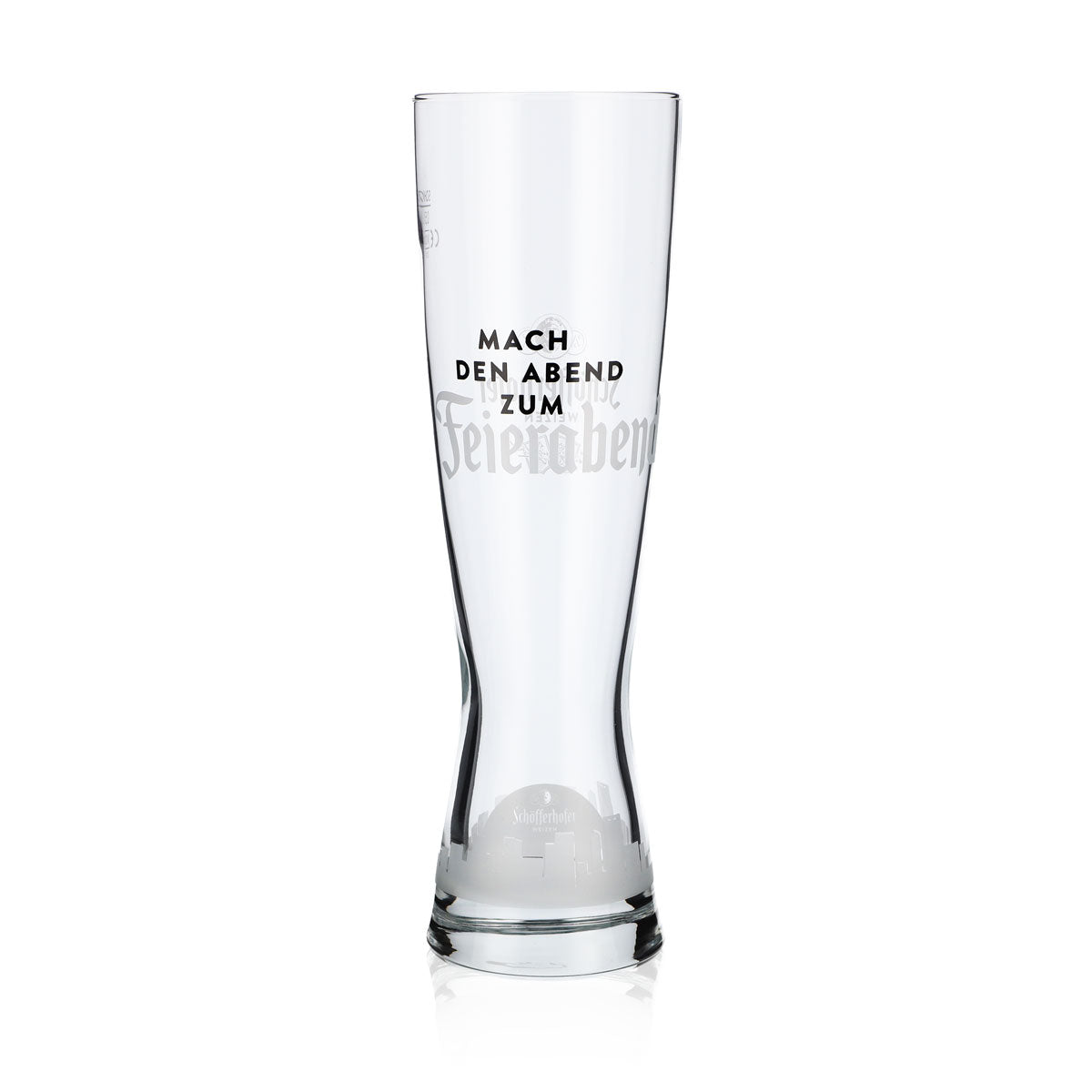 Verre Schöfferhofer 0,5 l verre à bière blanche « Mach den Abend zum Feierabend » (Faites de votre soirée un moment de détente) – Vue 3