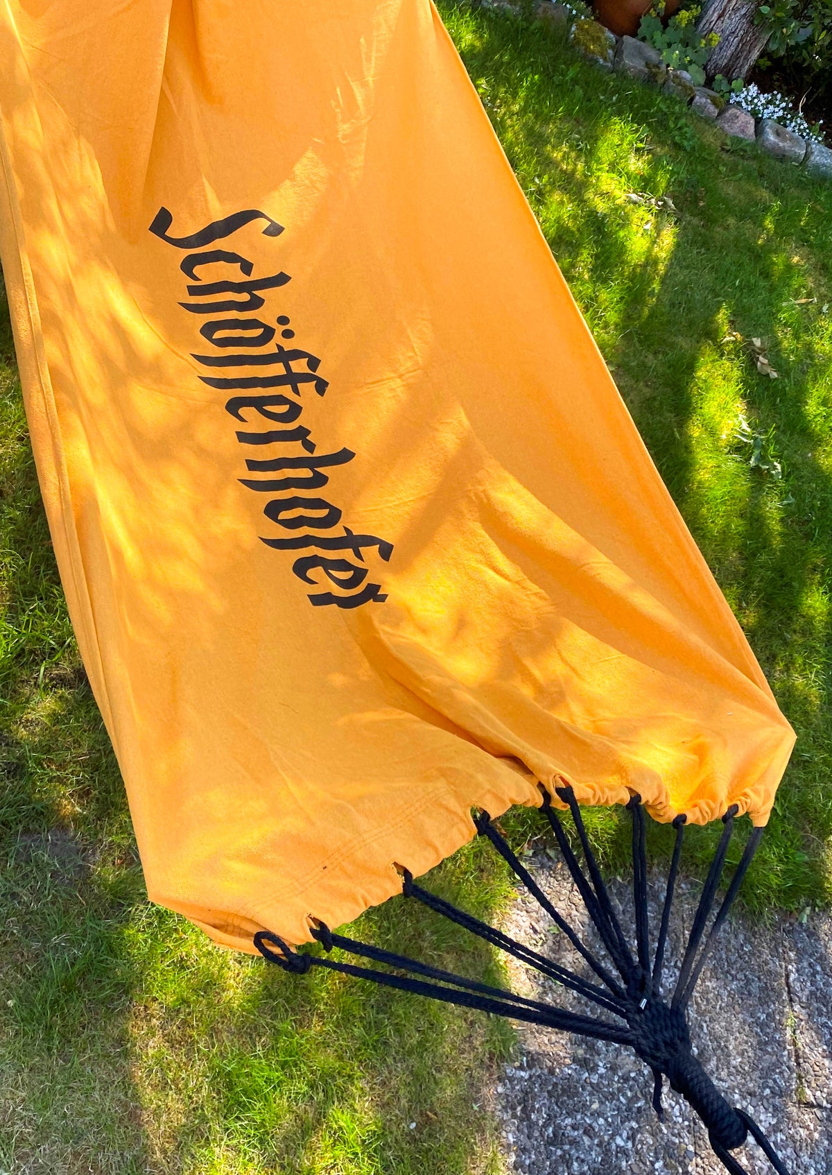 Hamac en lin Schöfferhofer Weizenbier XXL Outdoor « Single Natura » – Vue 4