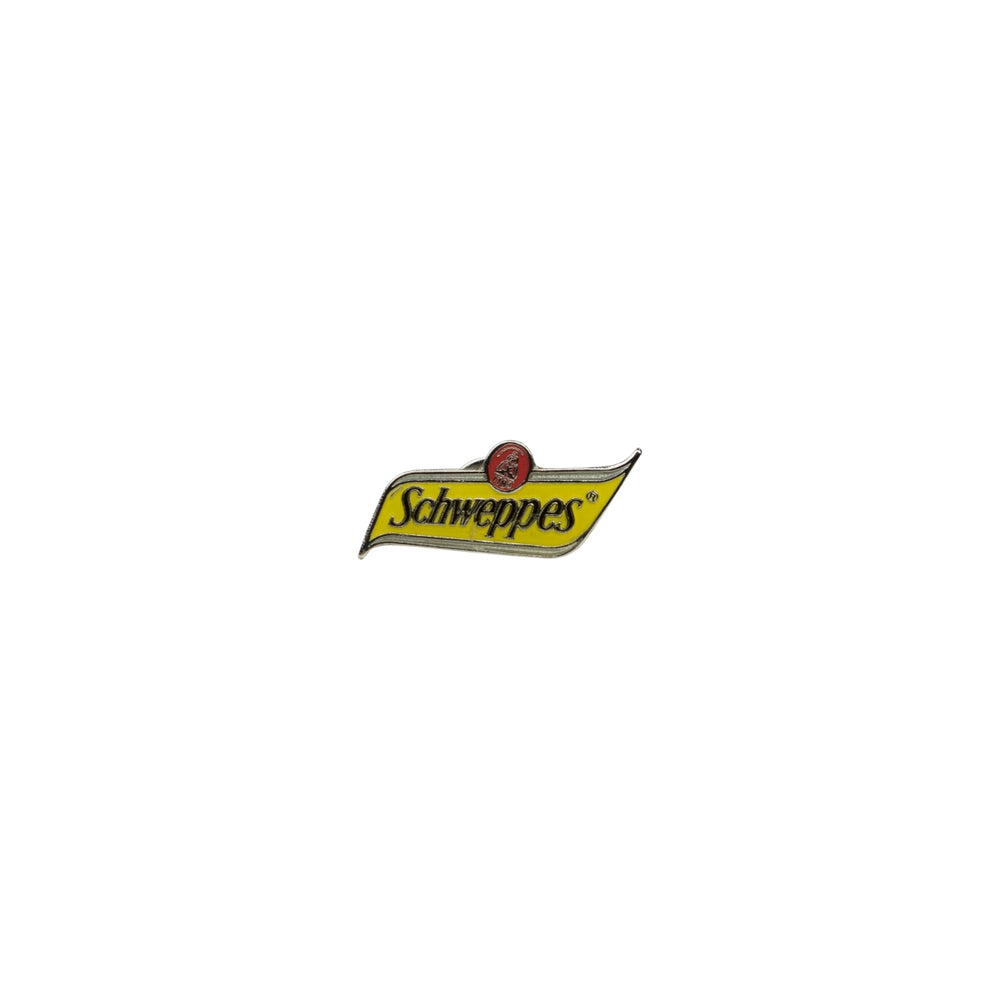 Badge Schweppes Limonade Logo Pinn Reverse Pinnchen Insigne Émail Décoration