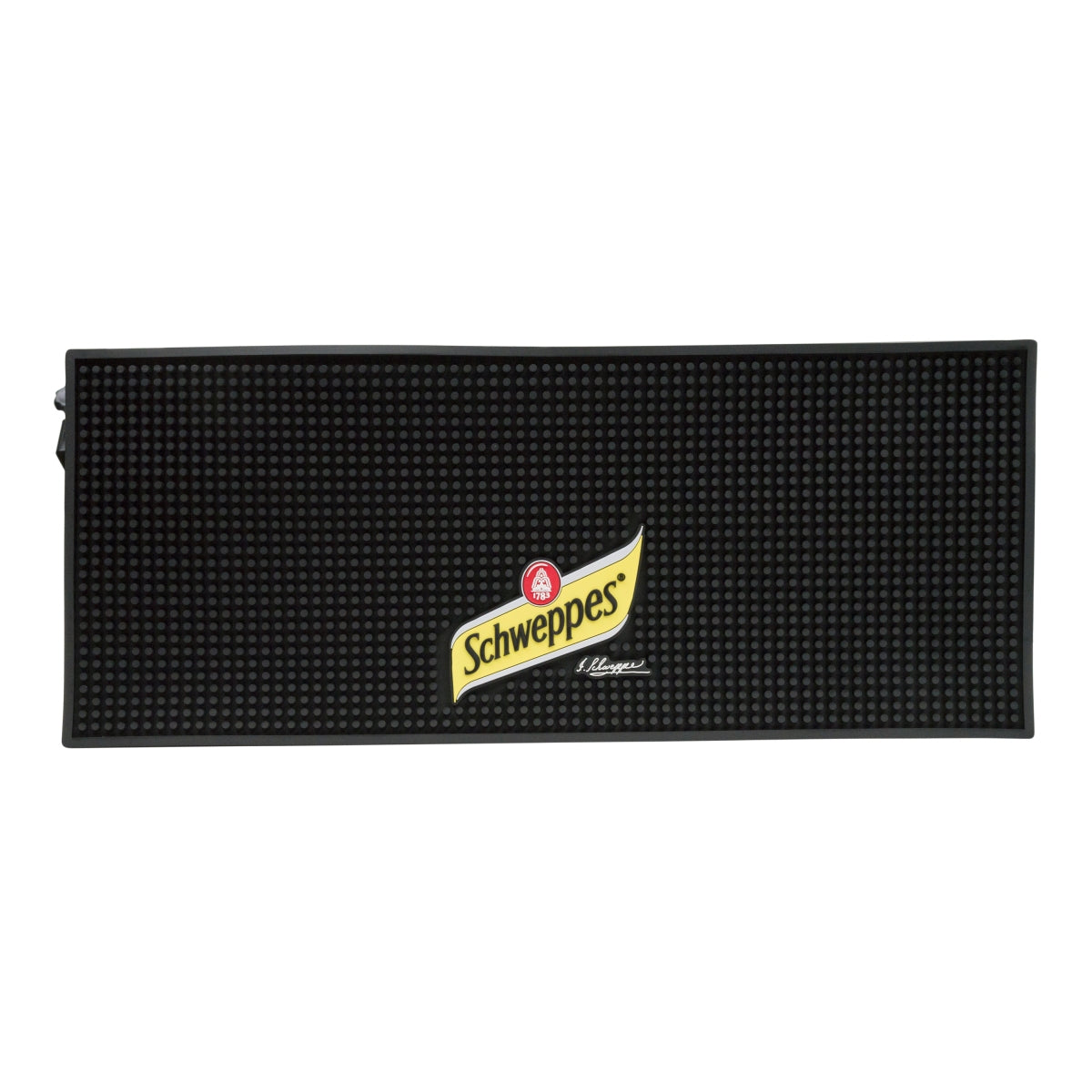 Schweppes Softdrink Tapis de bar Tapis égouttoir Accessoires de bar XL noir 60x25