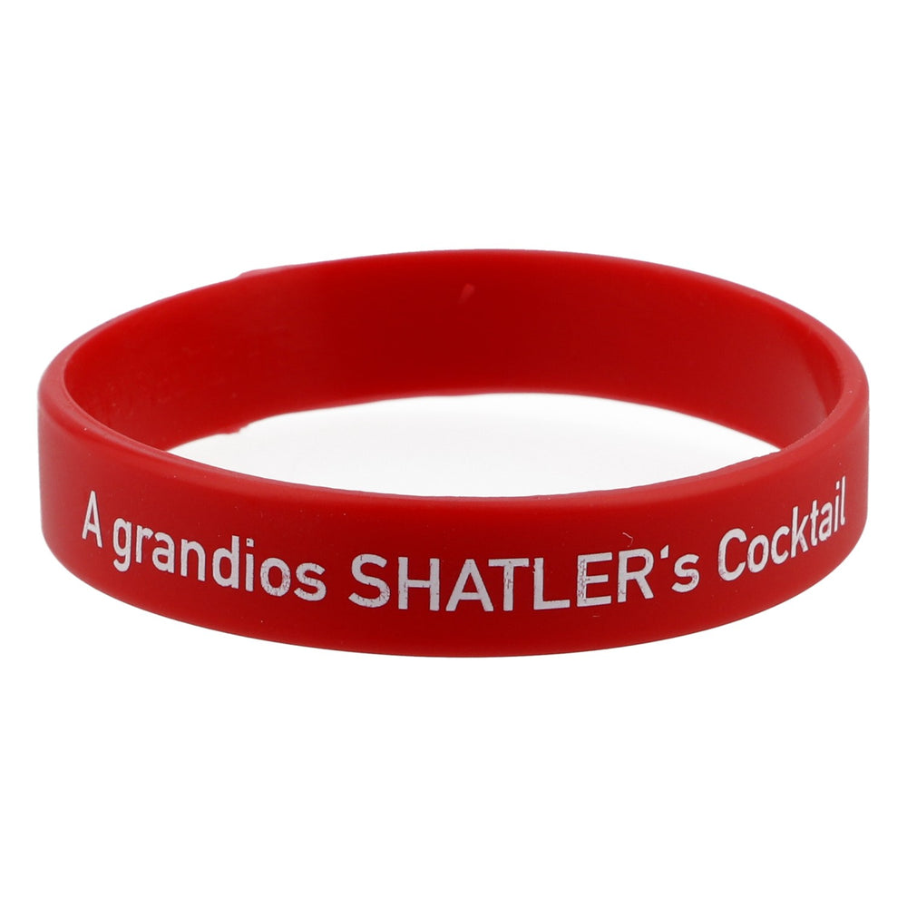 Bracelet Shalters Bracelet d'amitié en caoutchouc rouge « A grandios Shalter's Cocktail »