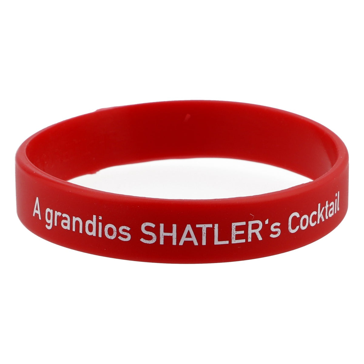 Bracelet Shalters Bracelet d'amitié en caoutchouc rouge « A grandios Shalter's Cocktail »