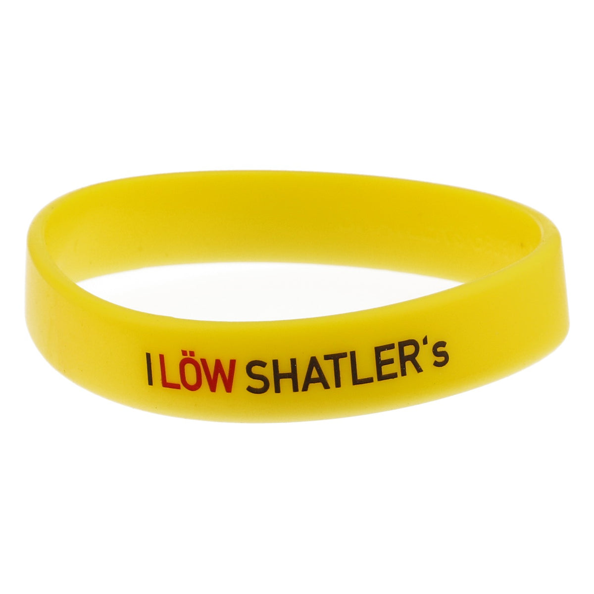 Bracelet Shatlers Bracelet d'amitié Caoutchouc Jaune « I Löw Shatler's »
