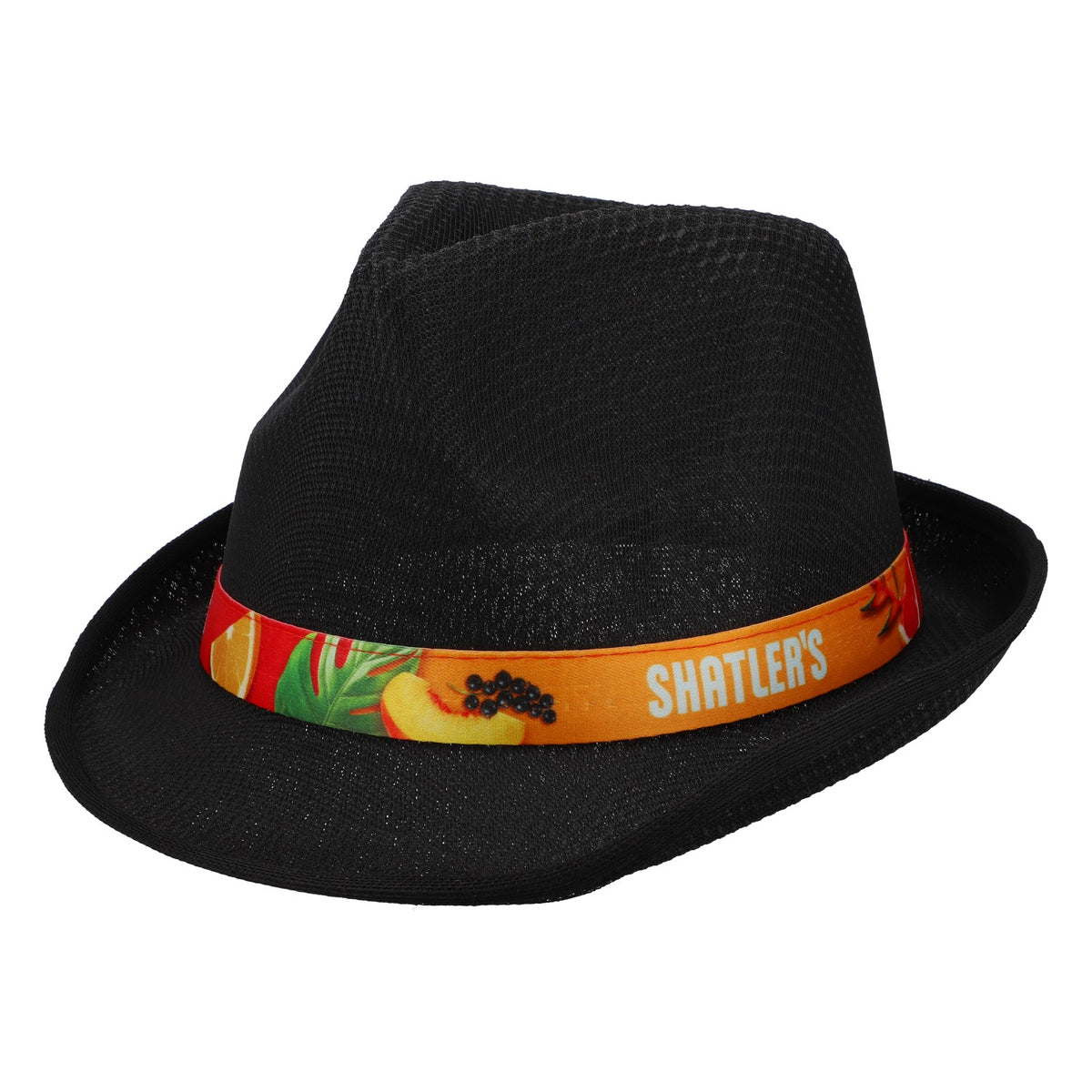 Chapeau de paille Shatlers Chapeau Panama Chapeau de fête Couvre-chef noir – Vue 2