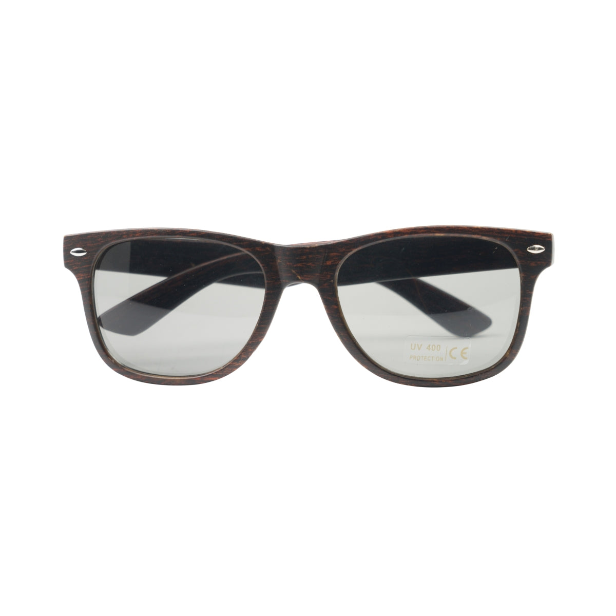 Lunettes de soleil Sierra Cafe Tequilla marron aspect bois UV400 lunettes nerd été rétro – Vue 3