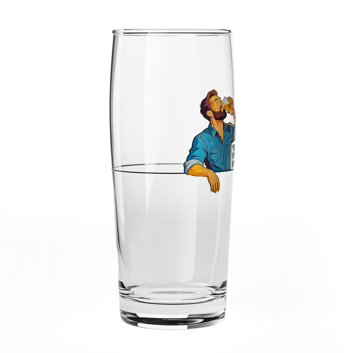 Verre à bière Sipply SETTING THE TABLE Take the Perfect SIP Willibecher 0,5 l - La tendance amusante des réseaux sociaux – Vue 3