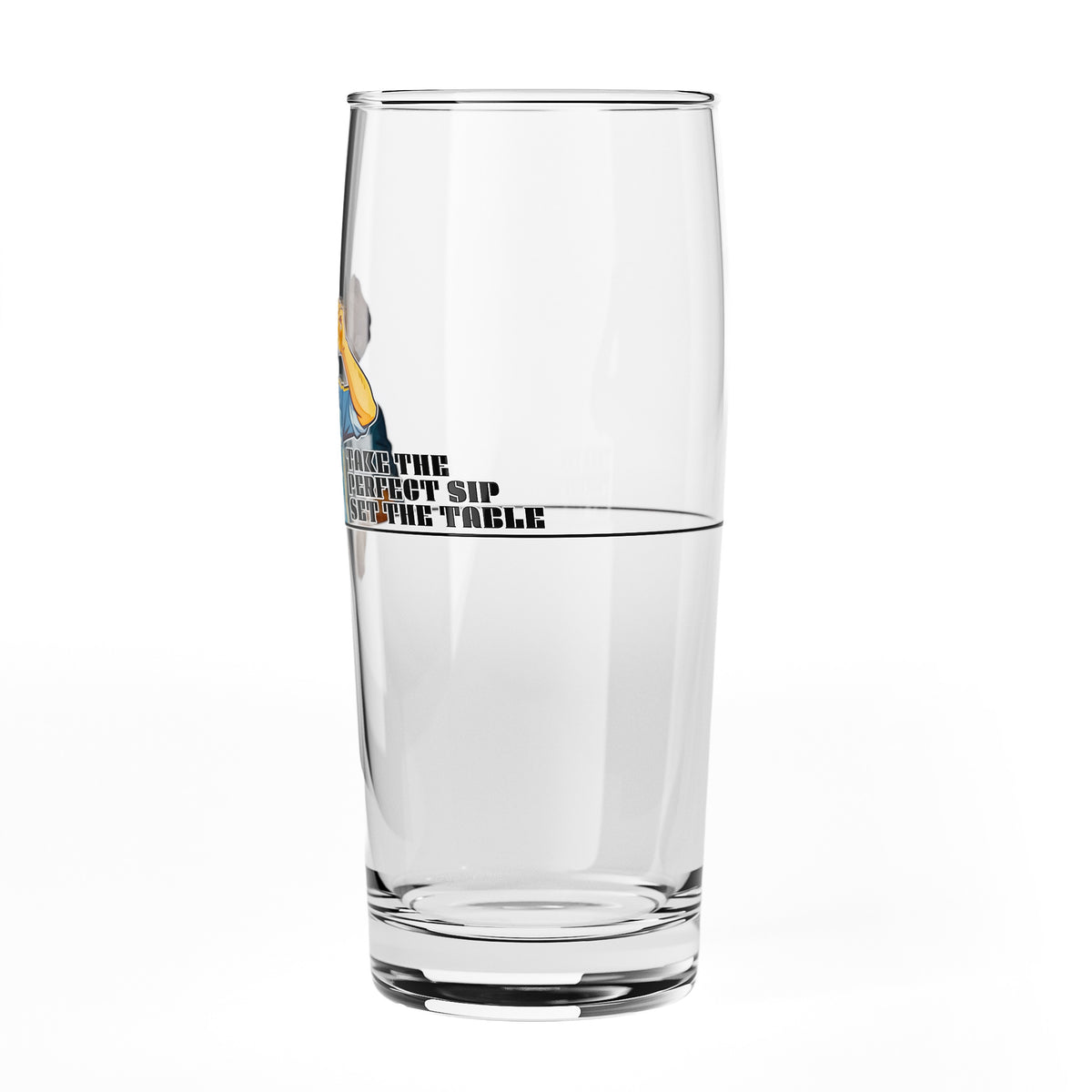 Verre à bière Sipply SETTING THE TABLE Take the Perfect SIP Willibecher 0,5 l - La tendance amusante des réseaux sociaux – Vue 4