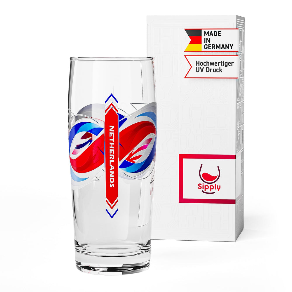 Verre à bière Sipply Willibecher 0,3l avec le drapeau de votre pays Pays-Bas