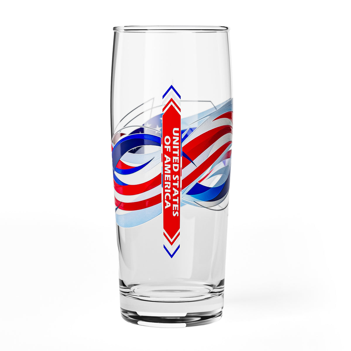 Verre à bière Sipply « Willibecher » 0,5 l avec le drapeau de ton pays : États-Unis – Vue 2