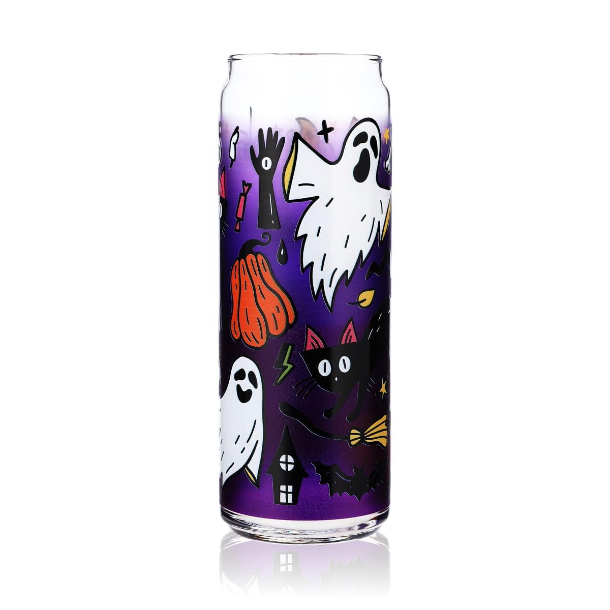6x verre à boire Sipply motif Halloween Spooky en impression UV Can Glass 370ml – Vue 2