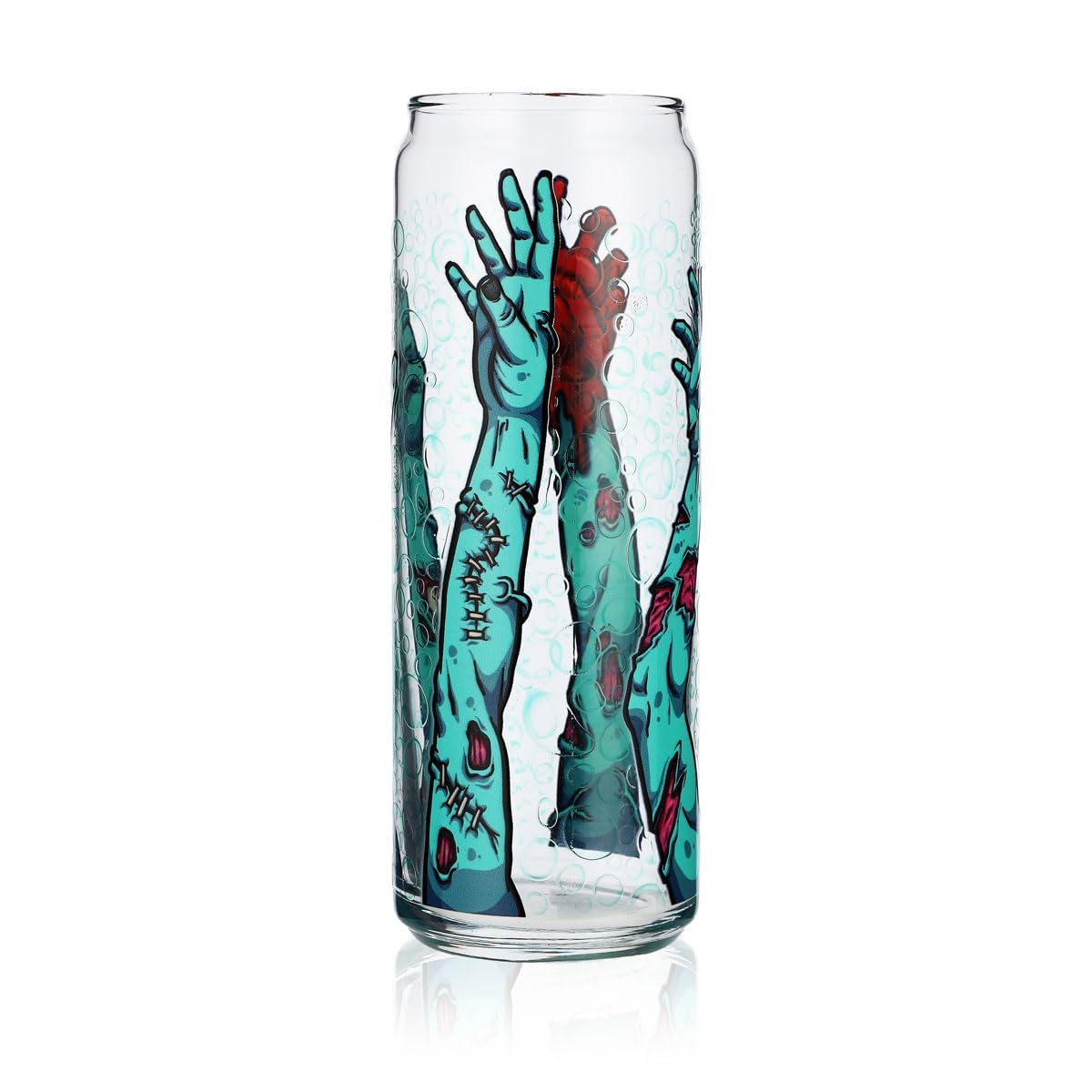 6x verres Sipply avec motif Halloween Zombie Arms en impression UV Can Glass 370ml – Vue 4