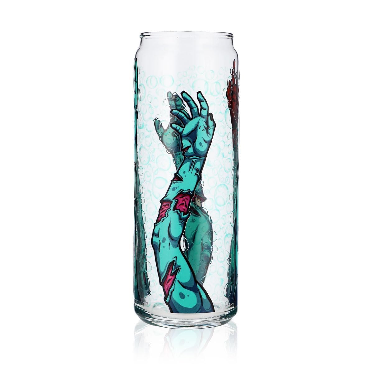 6x verres Sipply avec motif Halloween Zombie Arms en impression UV Can Glass 370ml – Vue 5