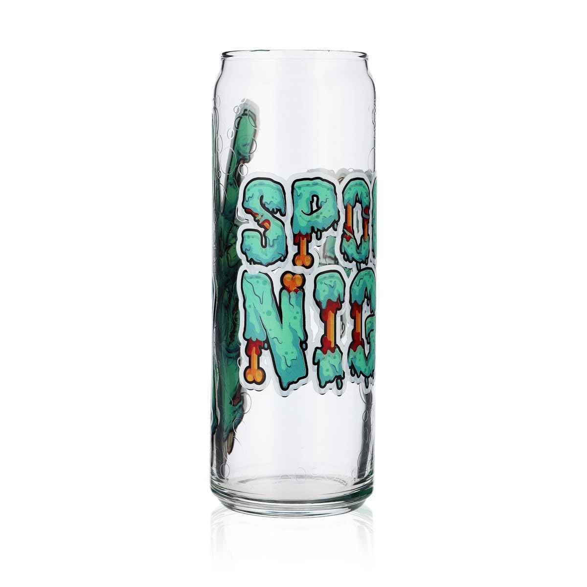 Verre à boire Sipply avec motif Halloween Zombie Hands en impression UV Can Glass 370ml – Vue 2