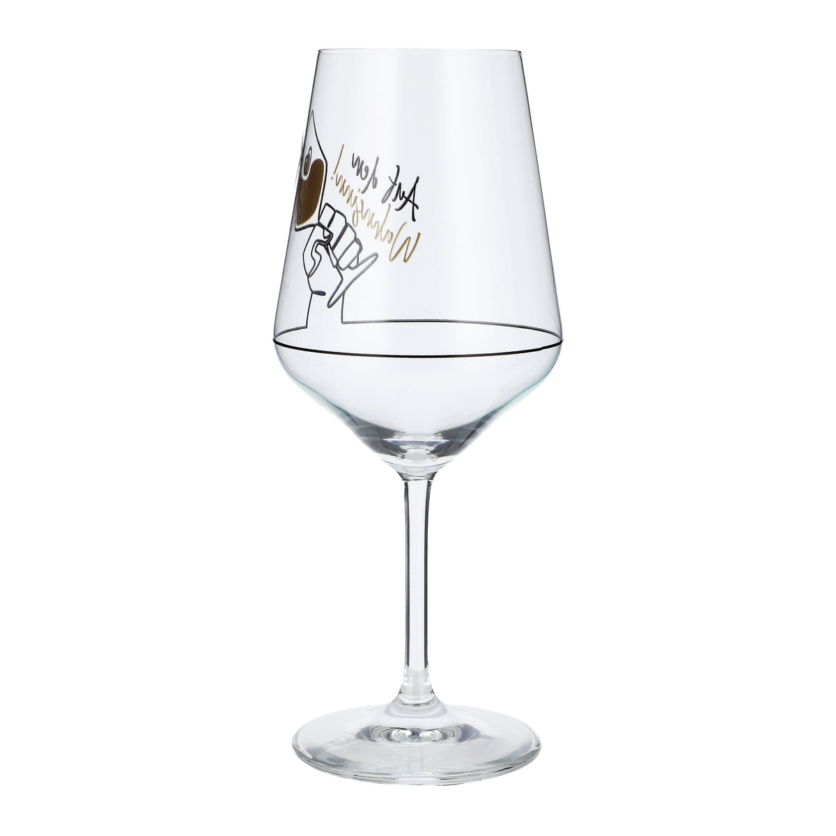 Verre à vin Sipply avec inscription « À la folie ! » 0,5 l – Vue 7