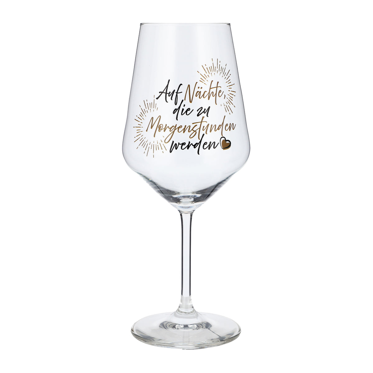 Verre à vin Sipply avec inscription « À ces nuits qui se transforment en aubes », 0,5 l – Vue 2