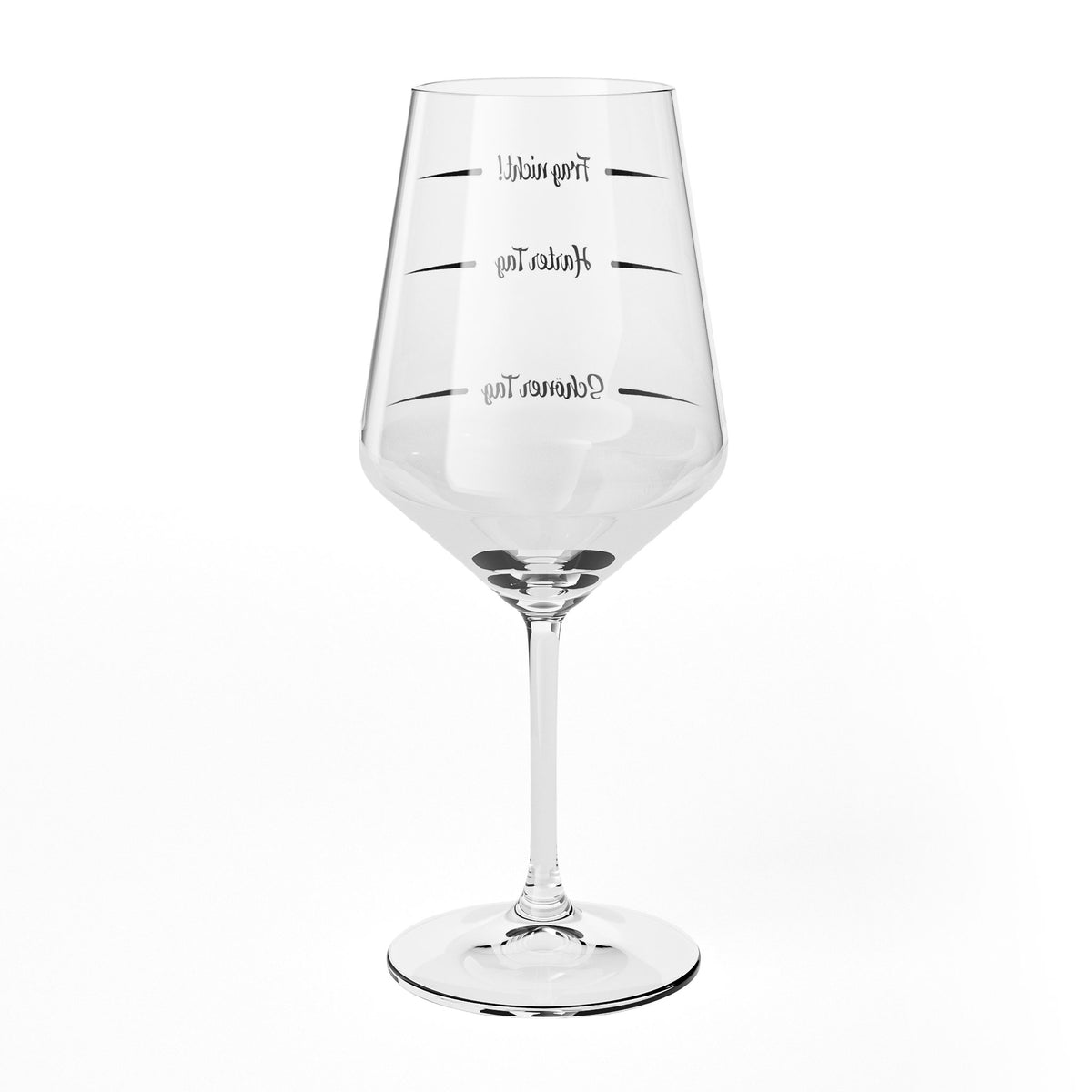 Verre à vin Sipply avec inscription « Ne pose pas de questions – Journée difficile, belle journée » V2, 0,5 l – Vue 8