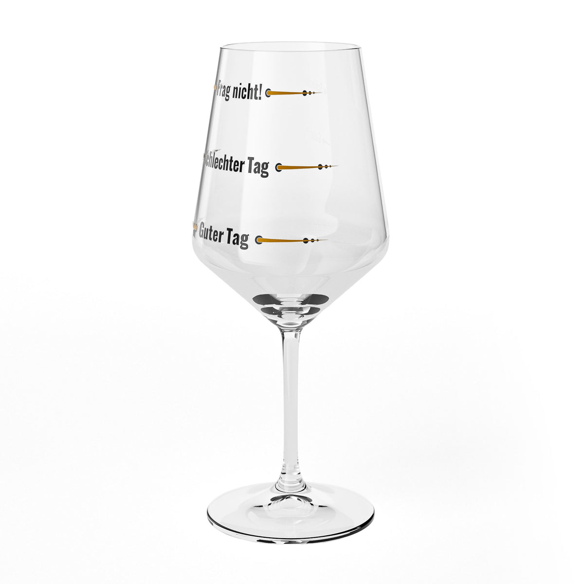 Verre à vin Sipply avec inscription « Ne pose pas de questions » – Mauvaise journée, bonne journée V1 0,5 l – Vue 7