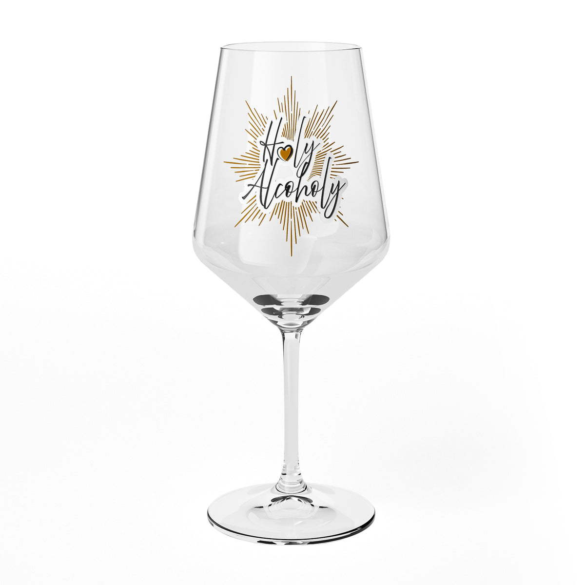 Verre à vin Sipply avec inscription « Holy Alcoholy », 0,5 l – Vue 2