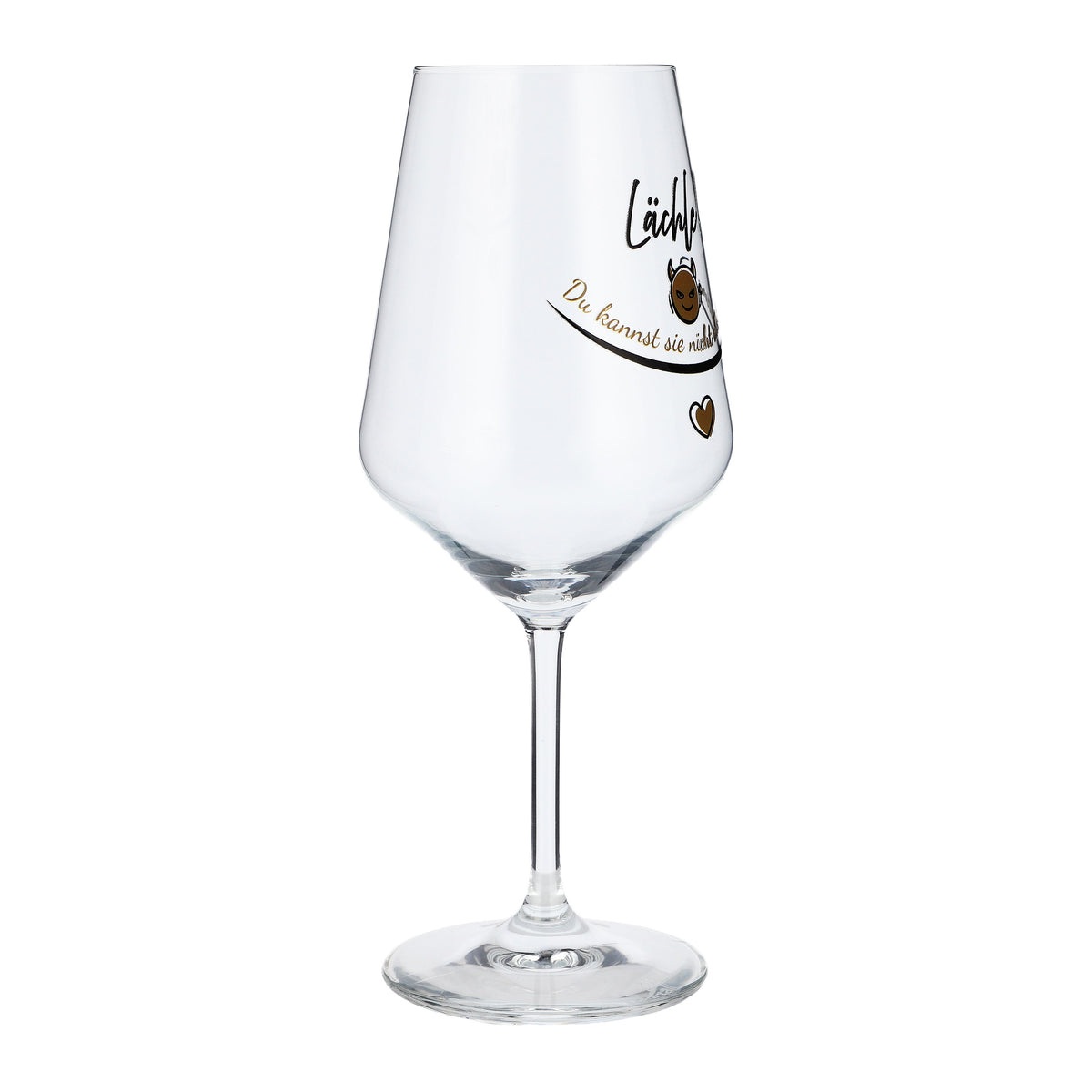 Verre à vin Sipply avec inscription « Souris ! Tu ne peux pas tous les tuer… » 0,5 l – Vue 6