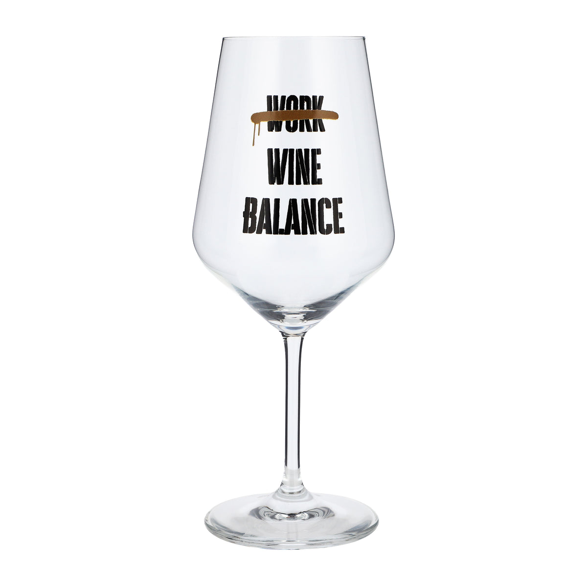 Verre à vin Sipply avec inscription « Work Wine Balance », 0,5 l – Vue 2