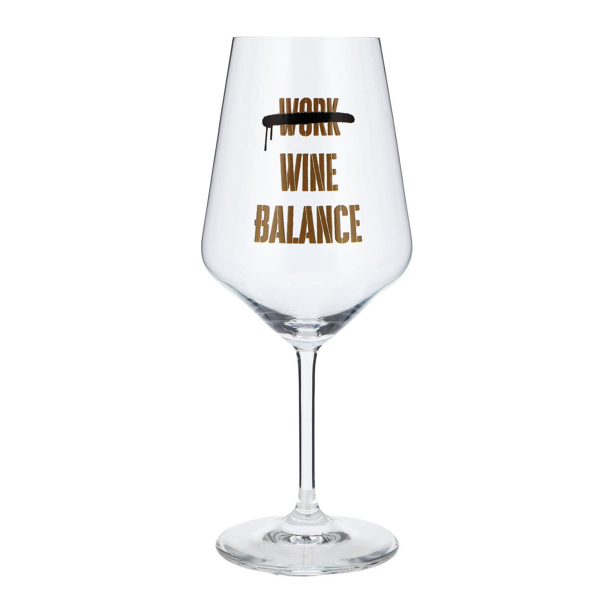 Verre à vin Sipply avec inscription « Work Wine Balance », 0,5 l – Vue 2