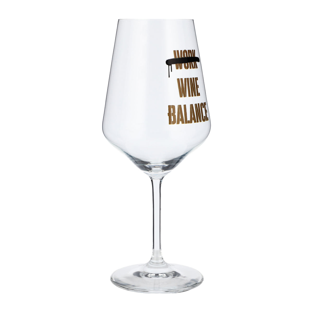Verre à vin Sipply avec inscription « Work Wine Balance », 0,5 l – Vue 6