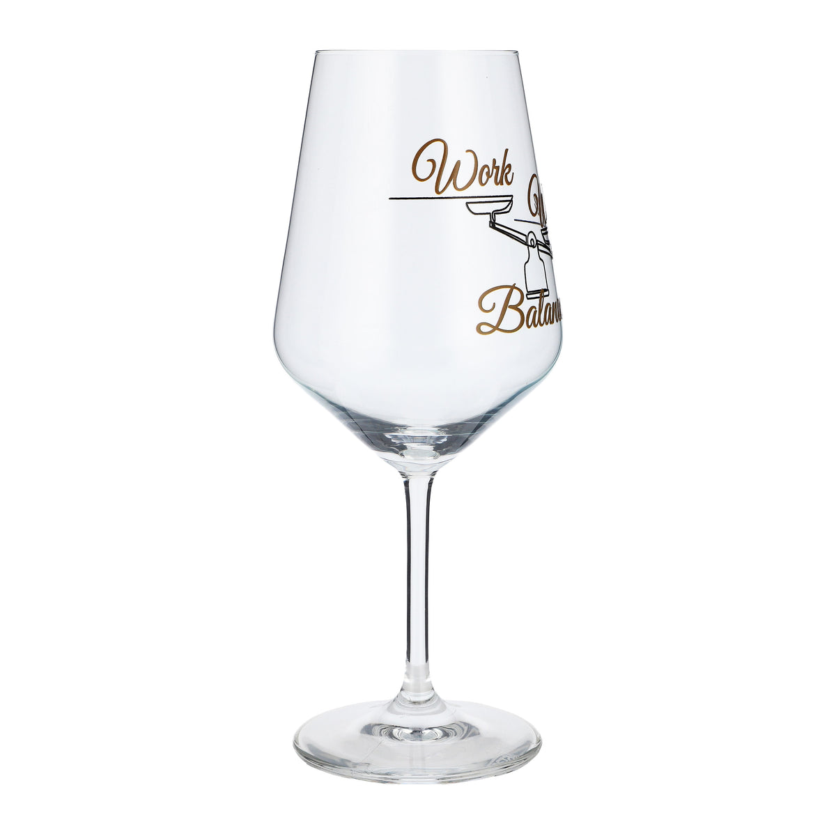 Verre à vin Sipply avec inscription « Work Wine Balance », 0,5 l – Vue 6