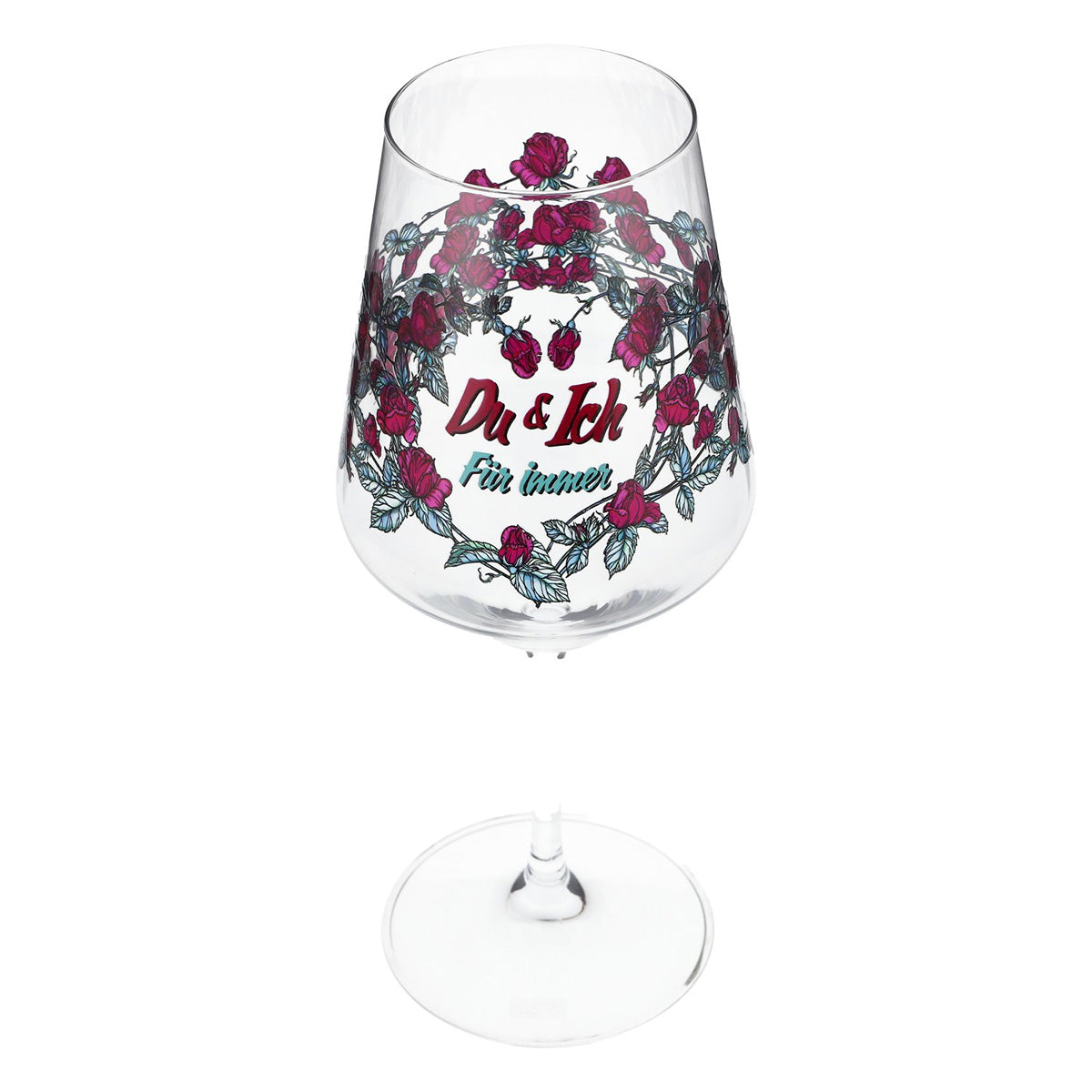 Verre à vin Sipply pour la Saint-Valentin Rosenkranz « Du & Ich Für Immer » (Toi et moi pour toujours) 0,5 l avec effet transparent – Vue 7