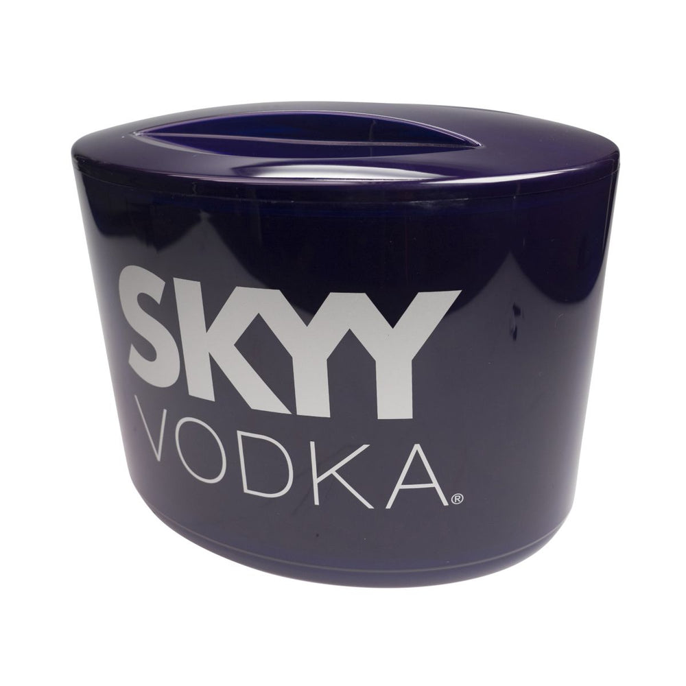 Skyy Vodka Glacière 10 l Refroidisseur de bouteilles avec couvercle Refroidisseur de boissons Bac à glaçons