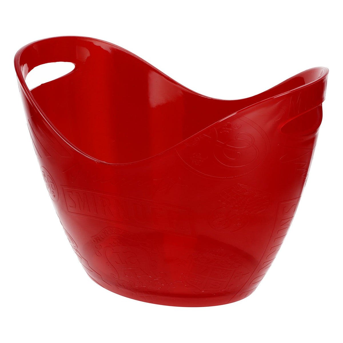 Seau à glace pour bouteille de vodka Smirnoff, rouge transparent, relief « Bar » – Vue 4