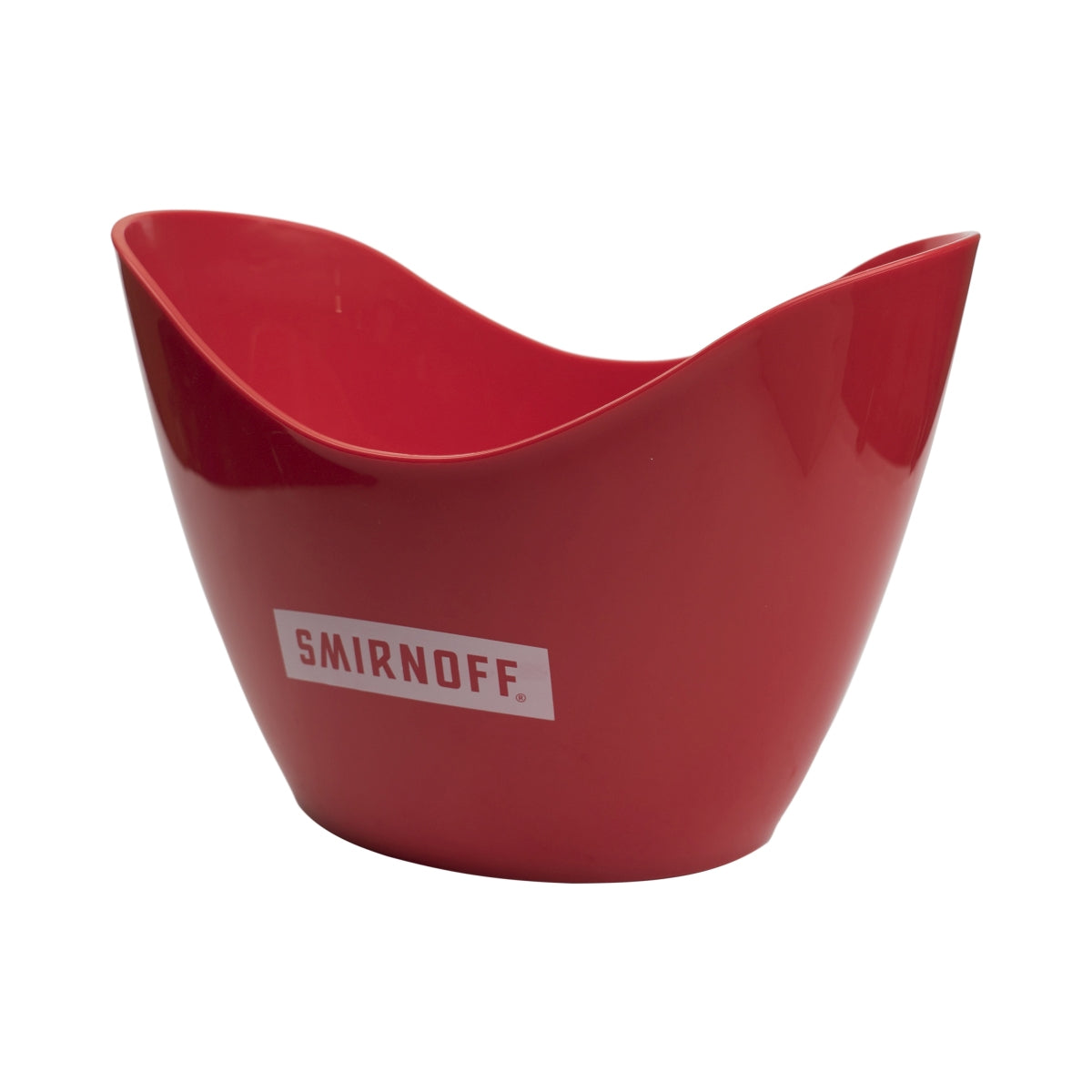 Smirnoff Vodka Refroidisseur de bouteille rouge Glacière Refroidisseur Seau à glace Bar Rouge Blanc Glaçons Bar maison – Vue 2