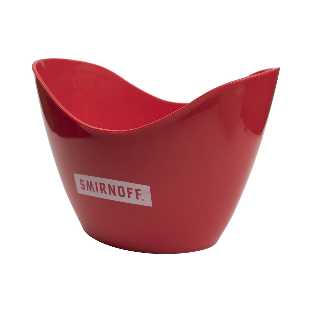 Smirnoff Vodka Refroidisseur de bouteille rouge Glacière Refroidisseur Seau à glace Bar Rouge Blanc Glaçons Bar maison – Vue 3