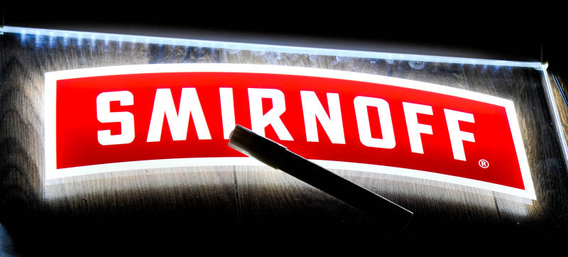 Smirnoff Vodka Enseigne lumineuse LED Publicité lumineuse Tableau lumineux