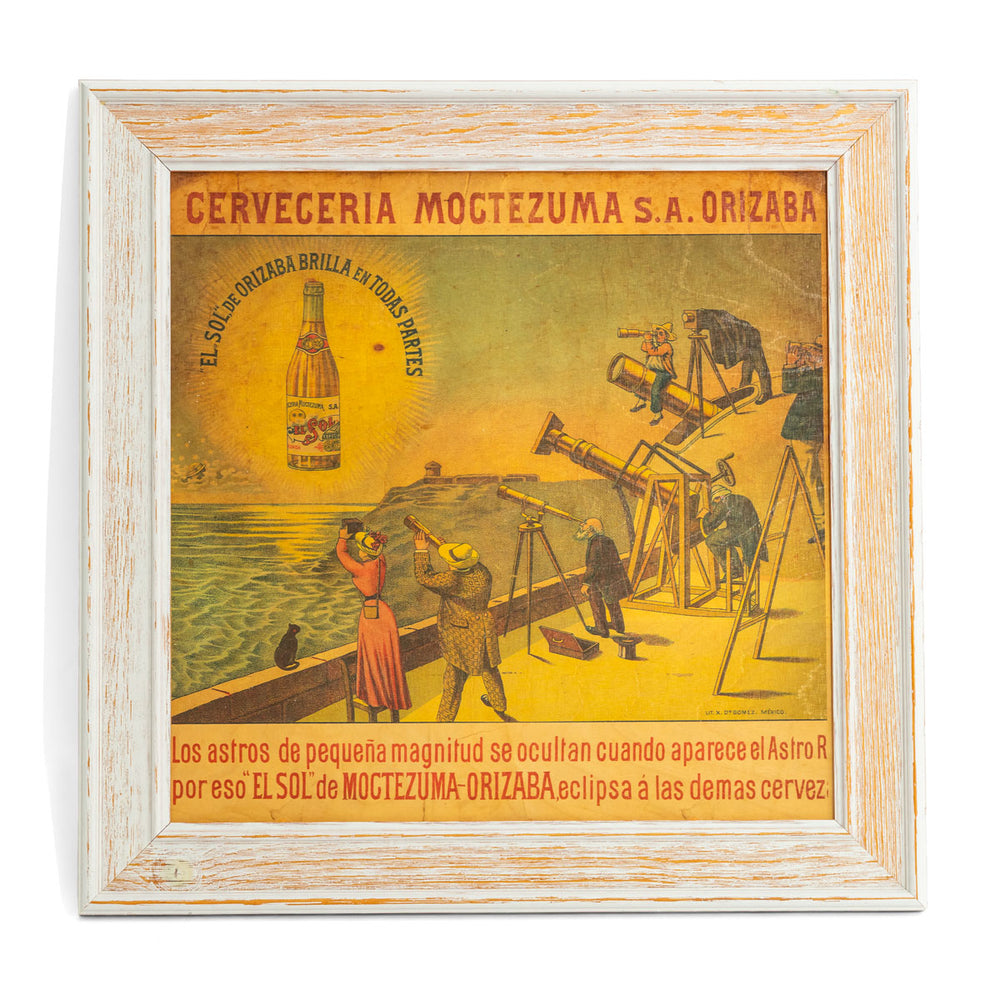 Sol Bier Image Cadre en bois Décoration murale « Plateforme panoramique » 50 x 50 cm