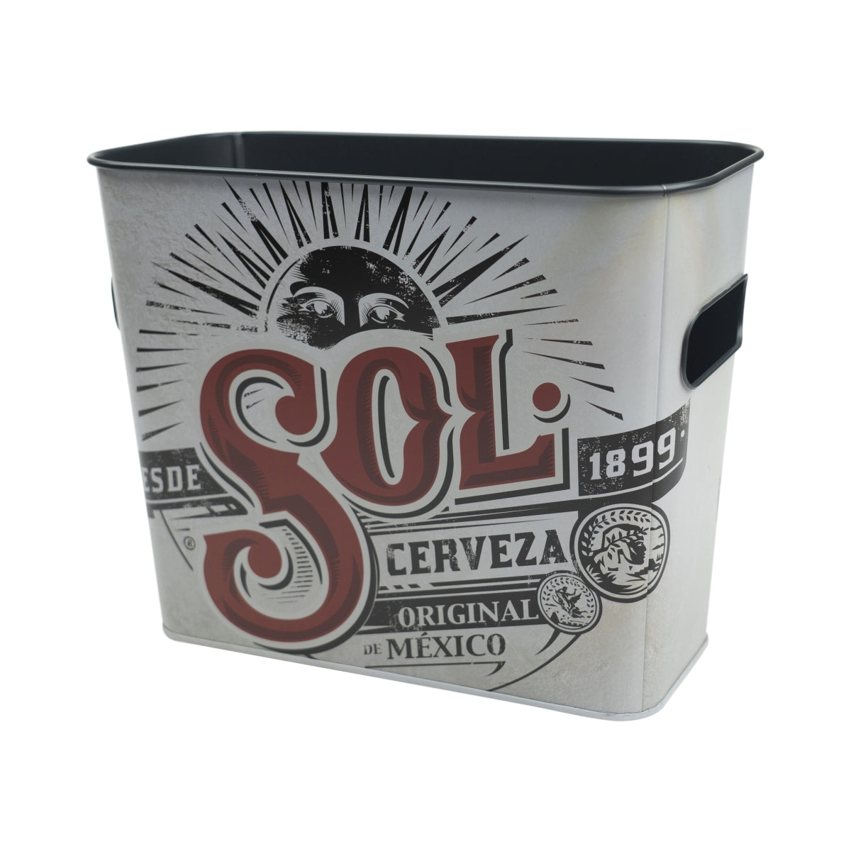Sol refroidisseur de bière métal seau bac bouteilles glaçons récipient boîte refroidisseur bar – Vue 3