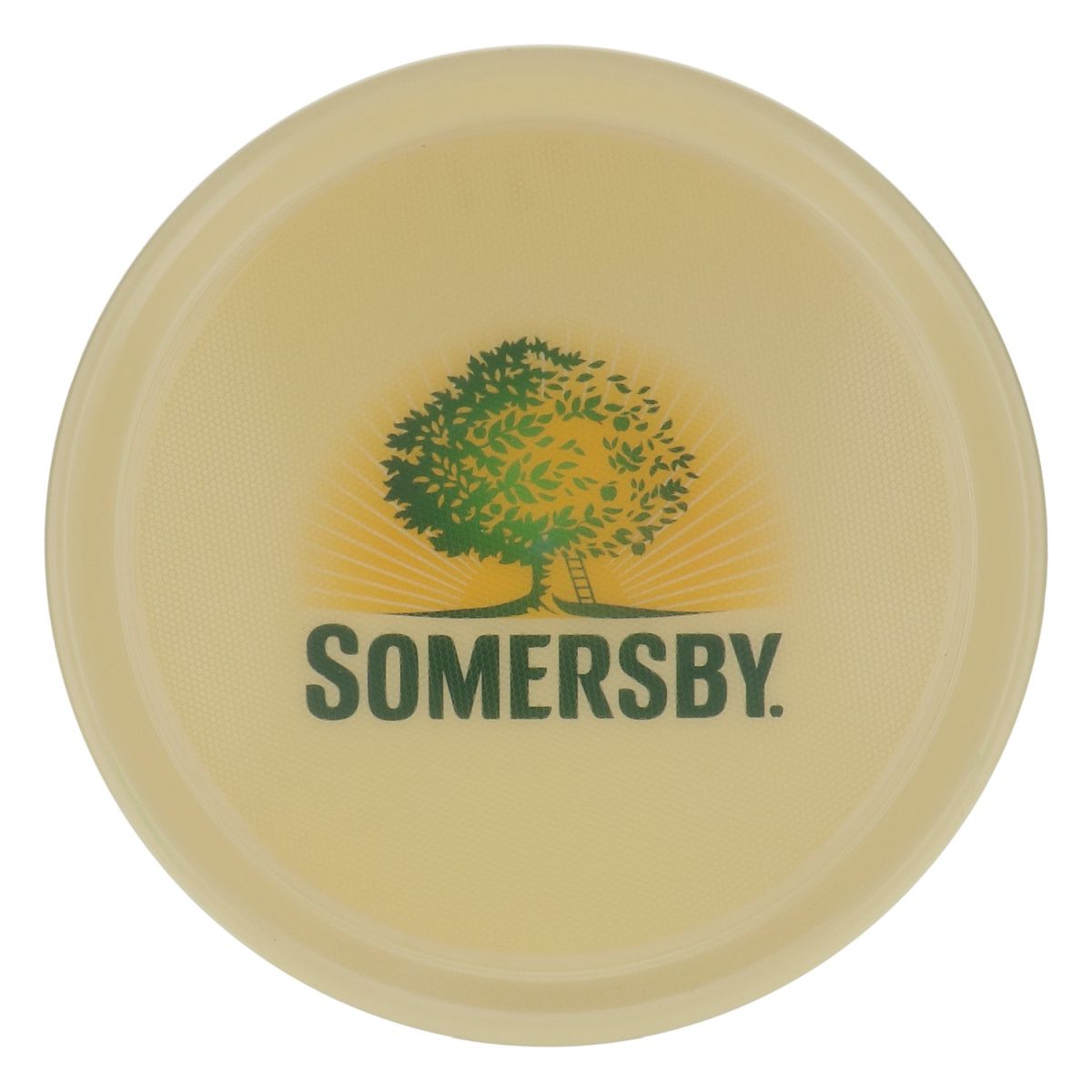 Plateau de service pour cidre Somersby Plateau rond Plateau de serveur rond beige
