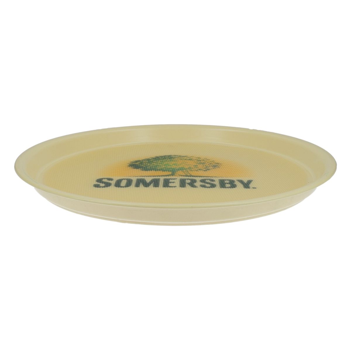 Plateau de service pour cidre Somersby Plateau rond Plateau de serveur rond beige – Vue 2
