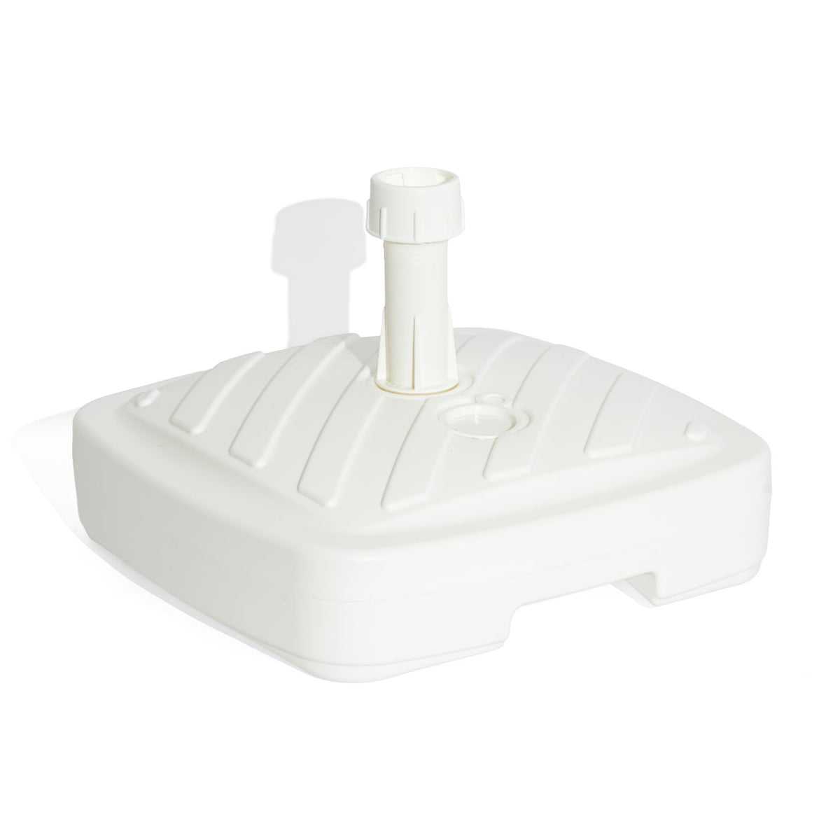 Support pour parasol Support pour parasol Remplissable d'eau Blanc 4 cm de diamètre