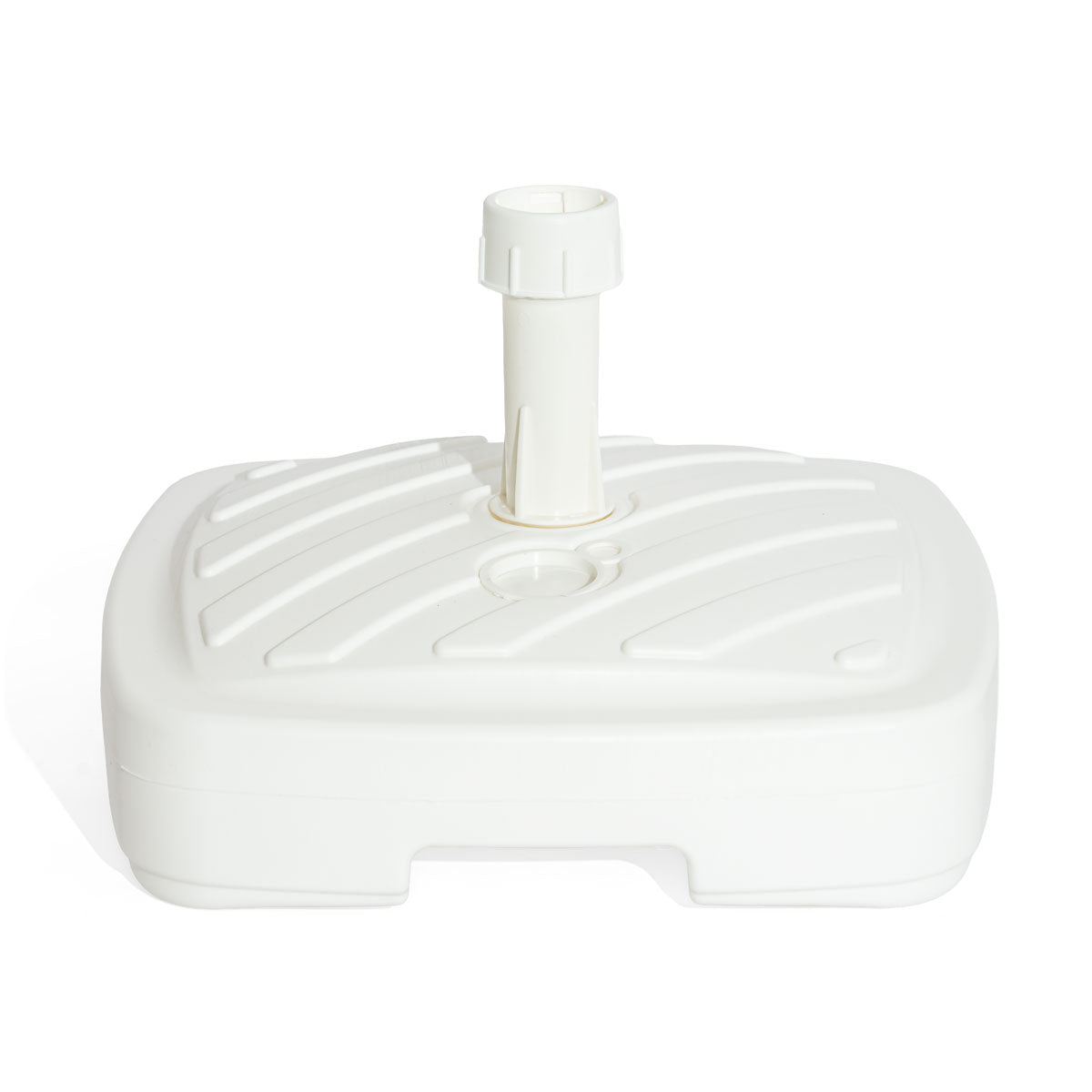 Support pour parasol Support pour parasol Remplissable d'eau Blanc 4 cm de diamètre – Vue 2