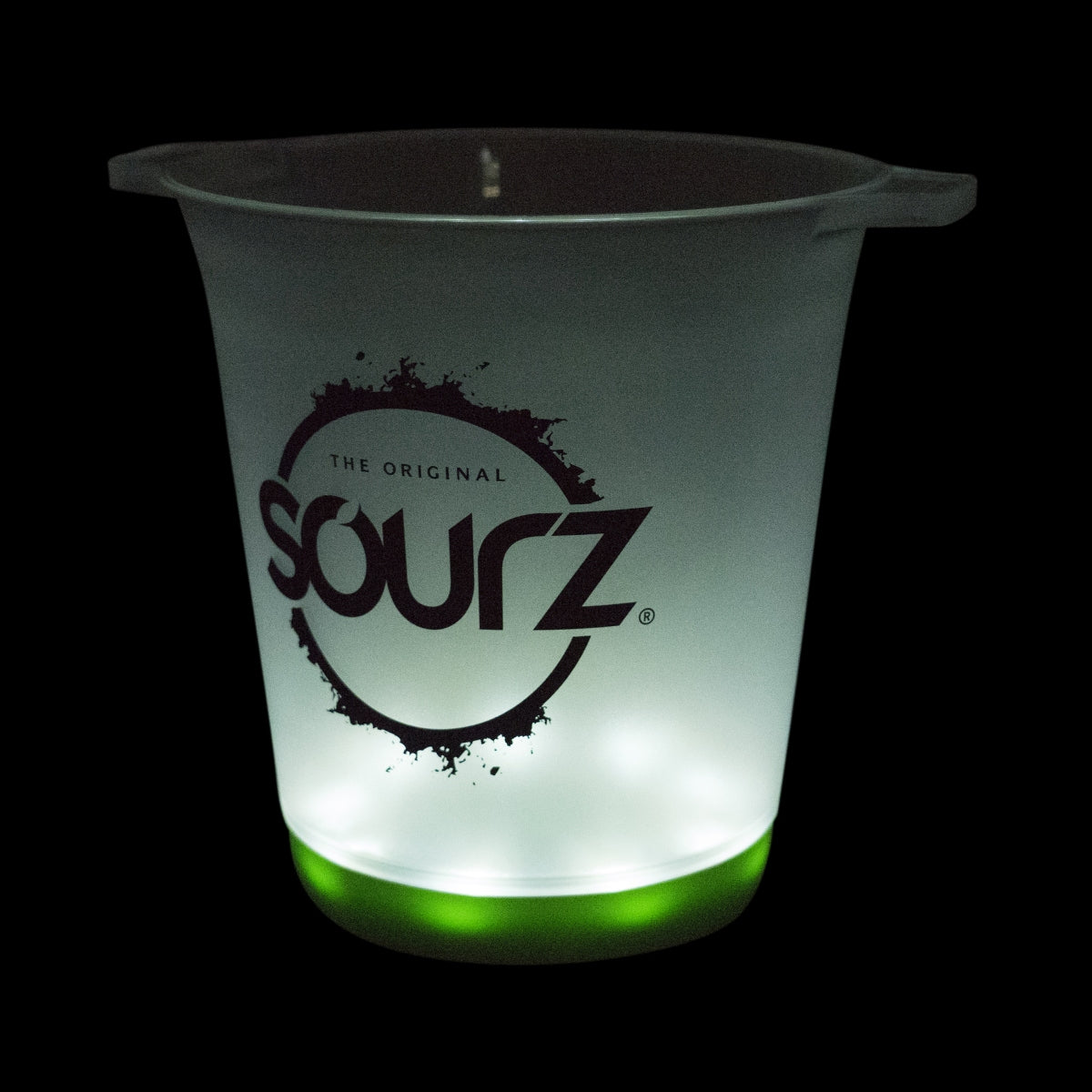 Sourz Refroidisseur à liqueur LED simple vert/blanc Boîte à glaçons pour bouteilles Bar – Vue 3