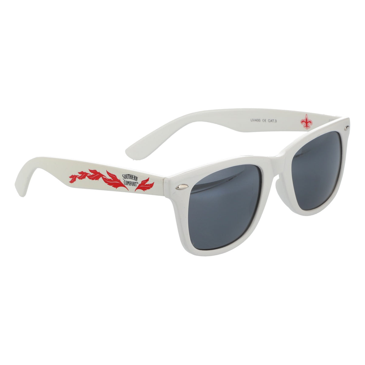 Lunettes de soleil Southern Comfort Whisky Lunettes de fête Lunettes de soleil blanches UV 400