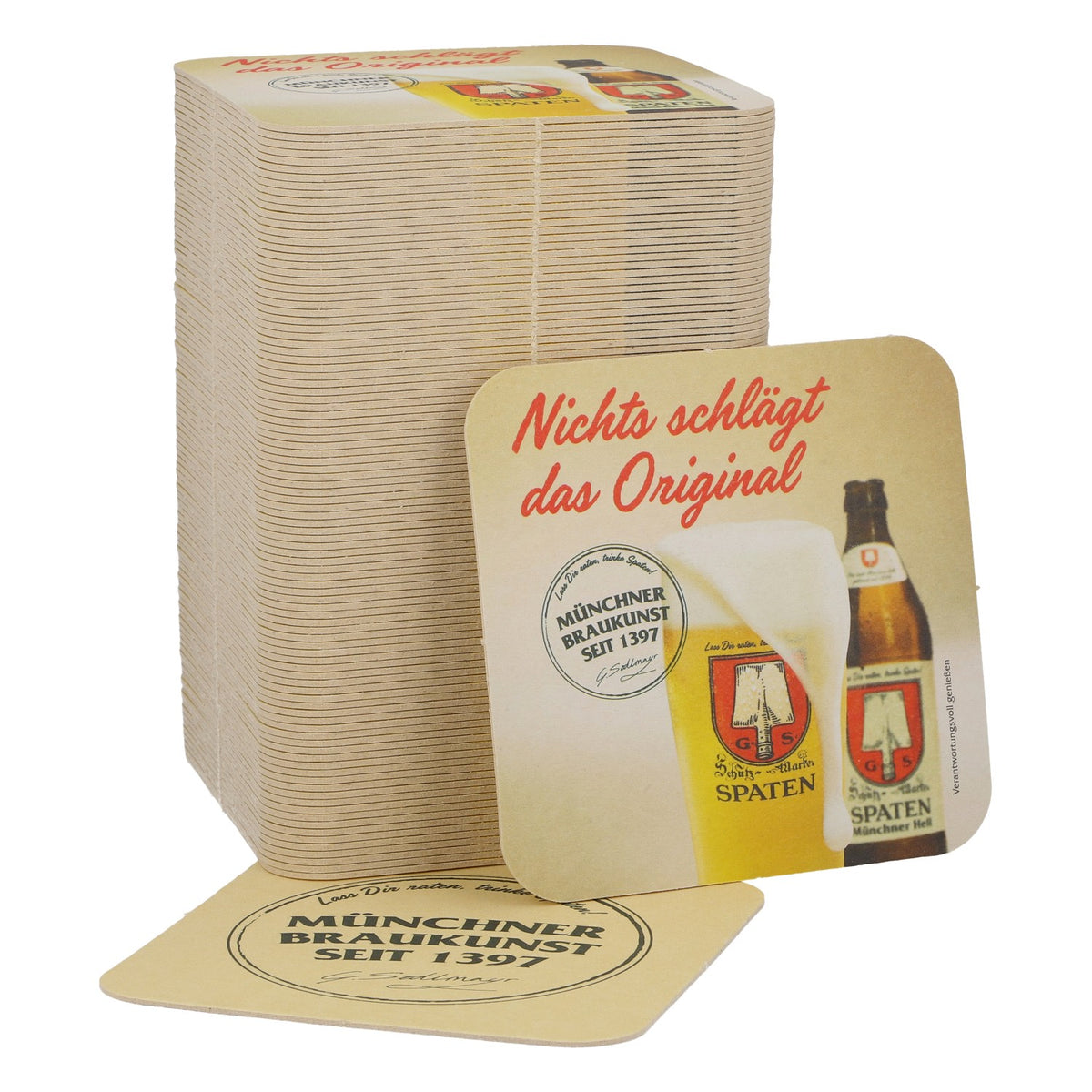Spaten Bière Sous-verre « Rien ne vaut l'original » neuf en papier