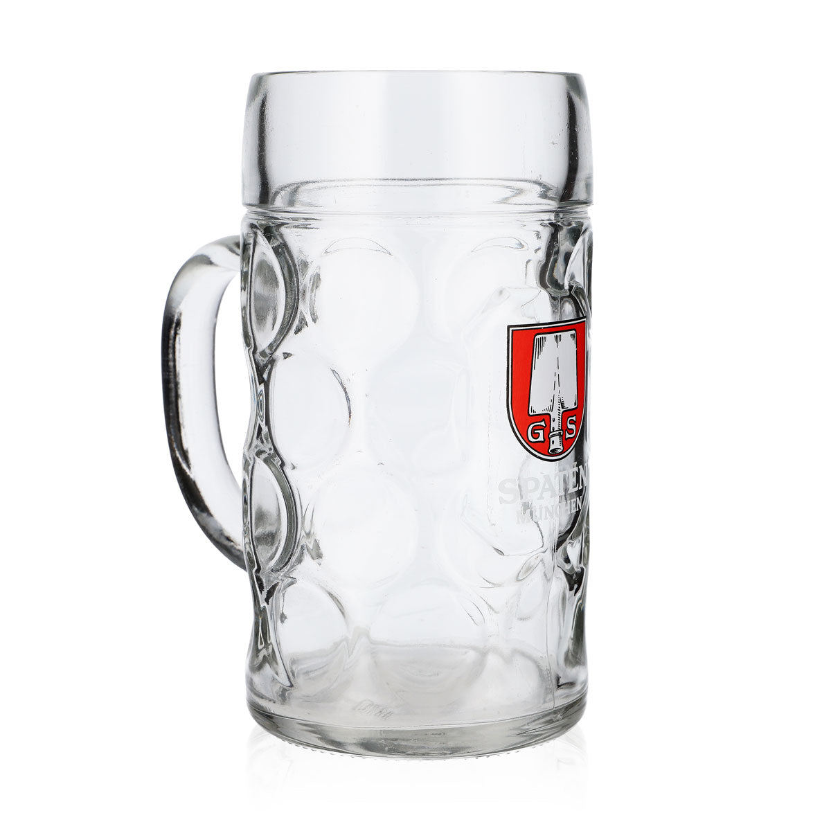 Verre à bière Spaten, chope de 1 l, modèle « Kontur », produit de deuxième choix, d'occasion, chope à bière, Seidel, Humpen – Vue 2