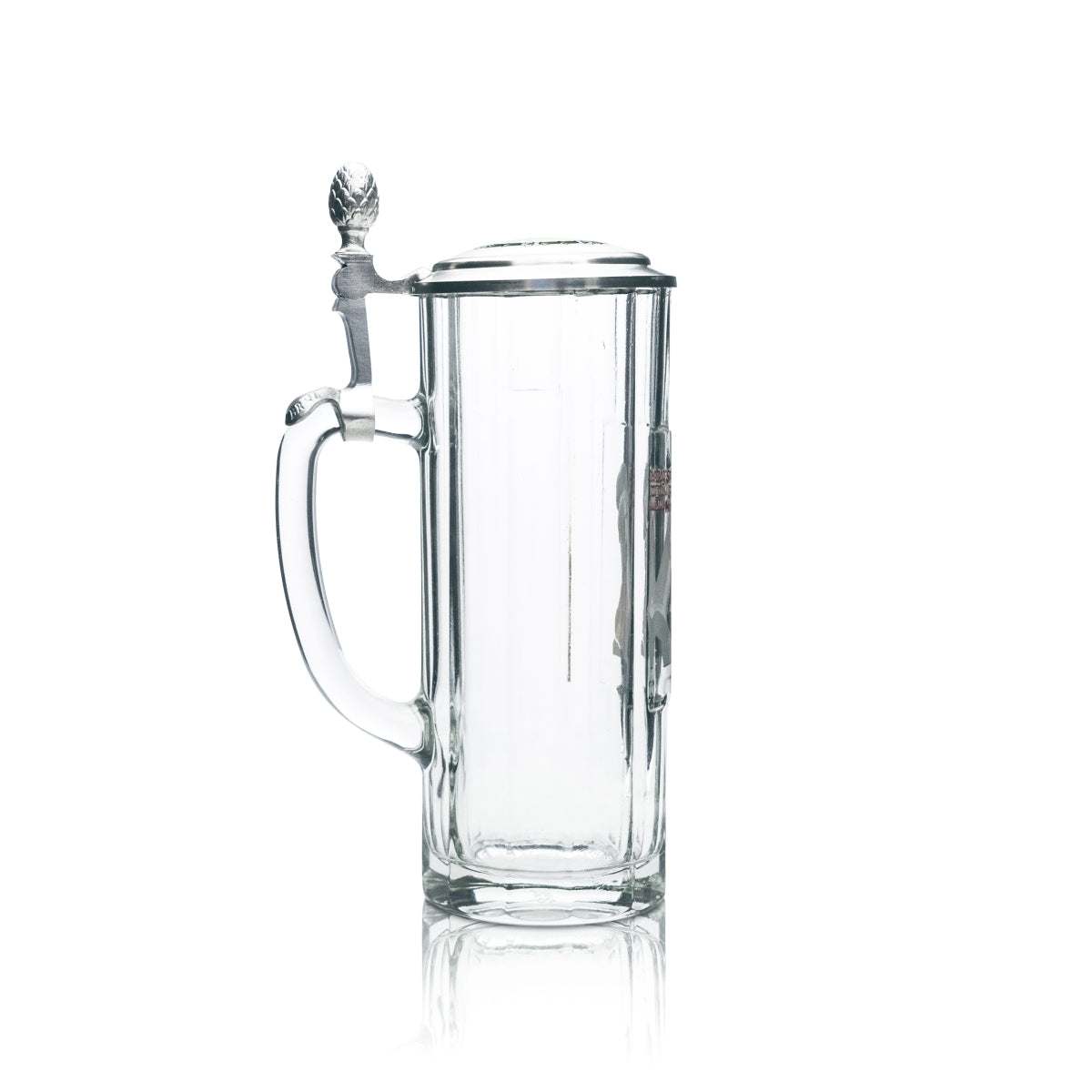 Bêche Collectionneur Verre 0,5 l Chope Humpen Seidel Couvercle en étain Bayern Munich Rare – Vue 2